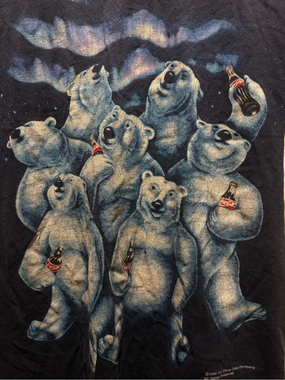 Navy Kids Polar Bear Graphic Tee - Picture 2 of 6